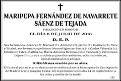 Maripepa Fernández de Navarrete Sáenz de Tejada